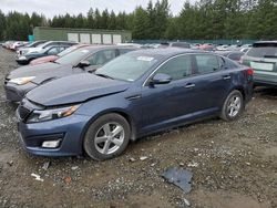 Salvage cars for sale at Graham, WA auction: 2015 KIA Optima LX