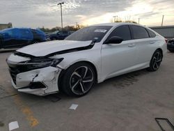 Salvage cars for sale from Copart Wilmer, TX: 2022 Honda Accord Sport