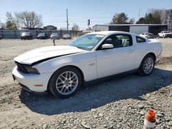 Ford Mustang GT salvage cars for sale: 2012 Ford Mustang GT