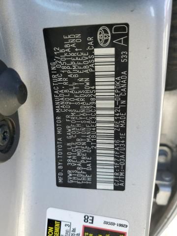 2012 Toyota Corolla Base