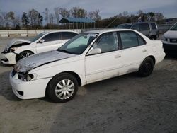 Toyota Corolla CE salvage cars for sale: 2001 Toyota Corolla CE