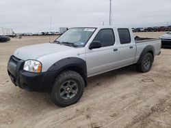 Salvage cars for sale at Amarillo, TX auction: 2002 Nissan Frontier Crew Cab XE