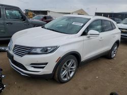 Salvage cars for sale from Copart Brighton, CO: 2018 Lincoln MKC Reserve