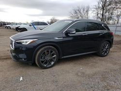 Salvage cars for sale from Copart London, ON: 2019 Infiniti QX50 Essential