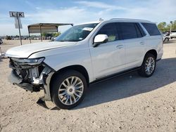 Salvage cars for sale from Copart Houston, TX: 2021 Cadillac Escalade Premium Luxury