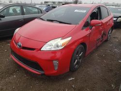 Salvage cars for sale at Elgin, IL auction: 2015 Toyota Prius