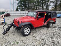 Jeep Wrangler salvage cars for sale: 2017 Jeep Wrangler Unlimited Sport