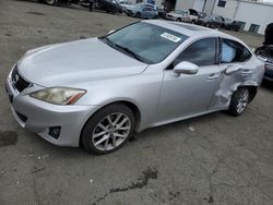 Carros salvage a la venta en subasta: 2012 Lexus IS 250