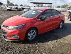 Salvage cars for sale at San Diego, CA auction: 2018 Chevrolet Cruze LT