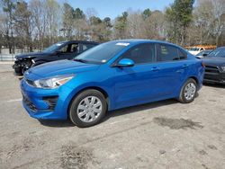 Salvage cars for sale at Austell, GA auction: 2022 KIA Rio LX