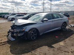 Salvage cars for sale from Copart Elgin, IL: 2020 Honda Accord Sport