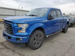 Salvage trucks for sale at Dyer, IN auction: 2015 Ford F150 Super Cab