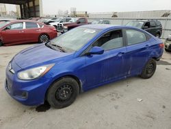 Salvage cars for sale at Kansas City, KS auction: 2014 Hyundai Accent GLS