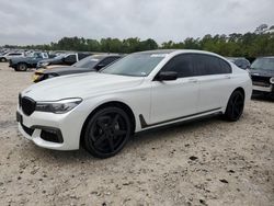 Salvage cars for sale at Houston, TX auction: 2019 BMW 740 I