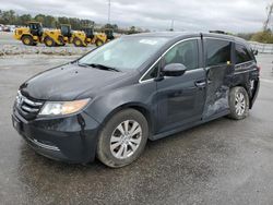 Salvage cars for sale at Dunn, NC auction: 2016 Honda Odyssey EXL