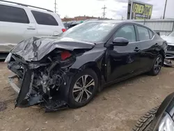 Salvage cars for sale at Chicago Heights, IL auction: 2022 Nissan Sentra SV