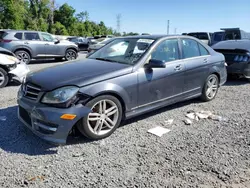 Salvage cars for sale at Riverview, FL auction: 2013 Mercedes-Benz C 250