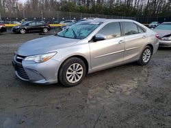 Salvage cars for sale at Waldorf, MD auction: 2015 Toyota Camry LE