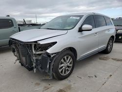 Salvage cars for sale from Copart Grand Prairie, TX: 2013 Infiniti JX35