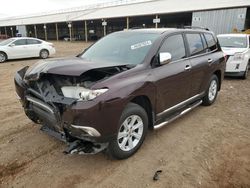 Salvage cars for sale from Copart Phoenix, AZ: 2013 Toyota Highlander Base