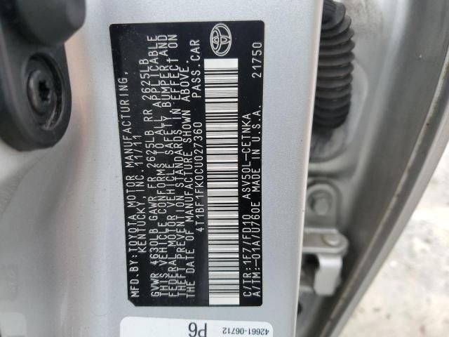 2012 Toyota Camry Base