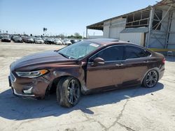 Salvage cars for sale at Corpus Christi, TX auction: 2019 Ford Fusion Titanium