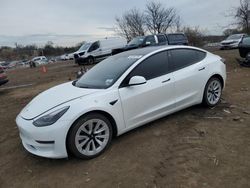 Salvage cars for sale from Copart Baltimore, MD: 2022 Tesla Model 3