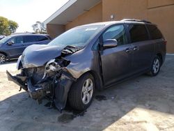 Salvage cars for sale at Hayward, CA auction: 2015 Toyota Sienna XLE