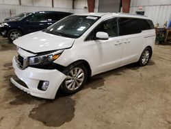 KIA Sedona EX salvage cars for sale: 2015 KIA Sedona EX