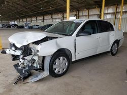 Chevrolet Malibu ls salvage cars for sale: 2007 Chevrolet Malibu LS