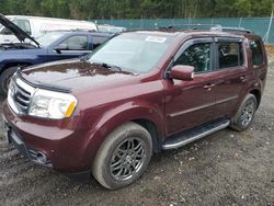 Honda Pilot Touring salvage cars for sale: 2015 Honda Pilot Touring