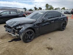 Salvage cars for sale from Copart San Diego, CA: 2017 Infiniti Q50 Premium