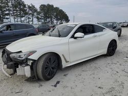 Salvage cars for sale at Loganville, GA auction: 2017 Infiniti Q60 Base