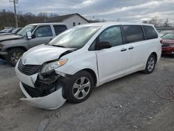 Salvage cars for sale at York Haven, PA auction: 2016 Toyota Sienna