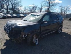 Salvage cars for sale at Hillsborough, NJ auction: 2017 Ford Explorer XLT