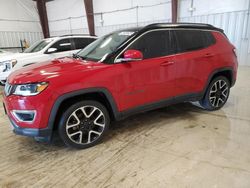 Salvage cars for sale at San Antonio, TX auction: 2018 Jeep Compass Limited
