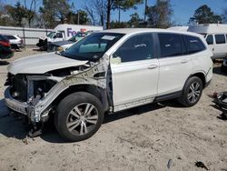 Salvage cars for sale at Hampton, VA auction: 2018 Honda Pilot EX