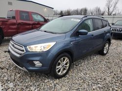 Salvage cars for sale at Wayland, MI auction: 2018 Ford Escape SEL