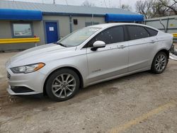 Salvage cars for sale at Wichita, KS auction: 2017 Ford Fusion SE Hybrid