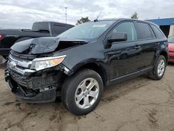 Salvage cars for sale at Woodhaven, MI auction: 2014 Ford Edge SE