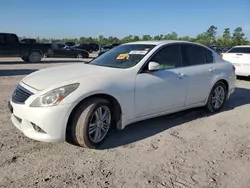 Salvage cars for sale at Houston, TX auction: 2012 Infiniti G37