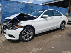 Salvage cars for sale from Copart Riverview, FL: 2017 Mercedes-Benz C 300 4matic