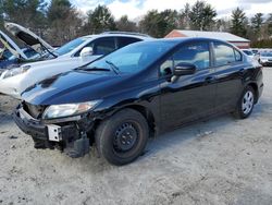 Salvage cars for sale from Copart Mendon, MA: 2014 Honda Civic LX