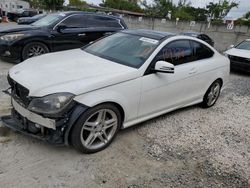 Mercedes-Benz C 250 salvage cars for sale: 2013 Mercedes-Benz C 250