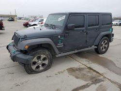 Salvage cars for sale from Copart Grand Prairie, TX: 2017 Jeep Wrangler Unlimited Sport