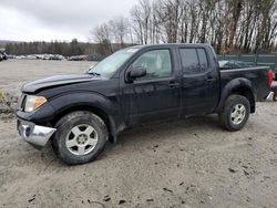 Salvage trucks for sale at Candia, NH auction: 2007 Nissan Frontier Crew Cab LE