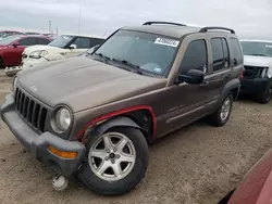 Jeep salvage cars for sale: 2002 Jeep Liberty Sport