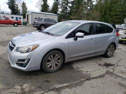 Subaru salvage cars for sale: 2015 Subaru Impreza Premium