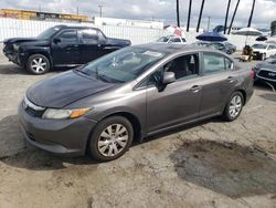 Salvage cars for sale from Copart Van Nuys, CA: 2012 Honda Civic LX