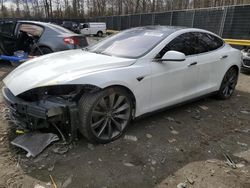 Tesla Model s salvage cars for sale: 2015 Tesla Model S